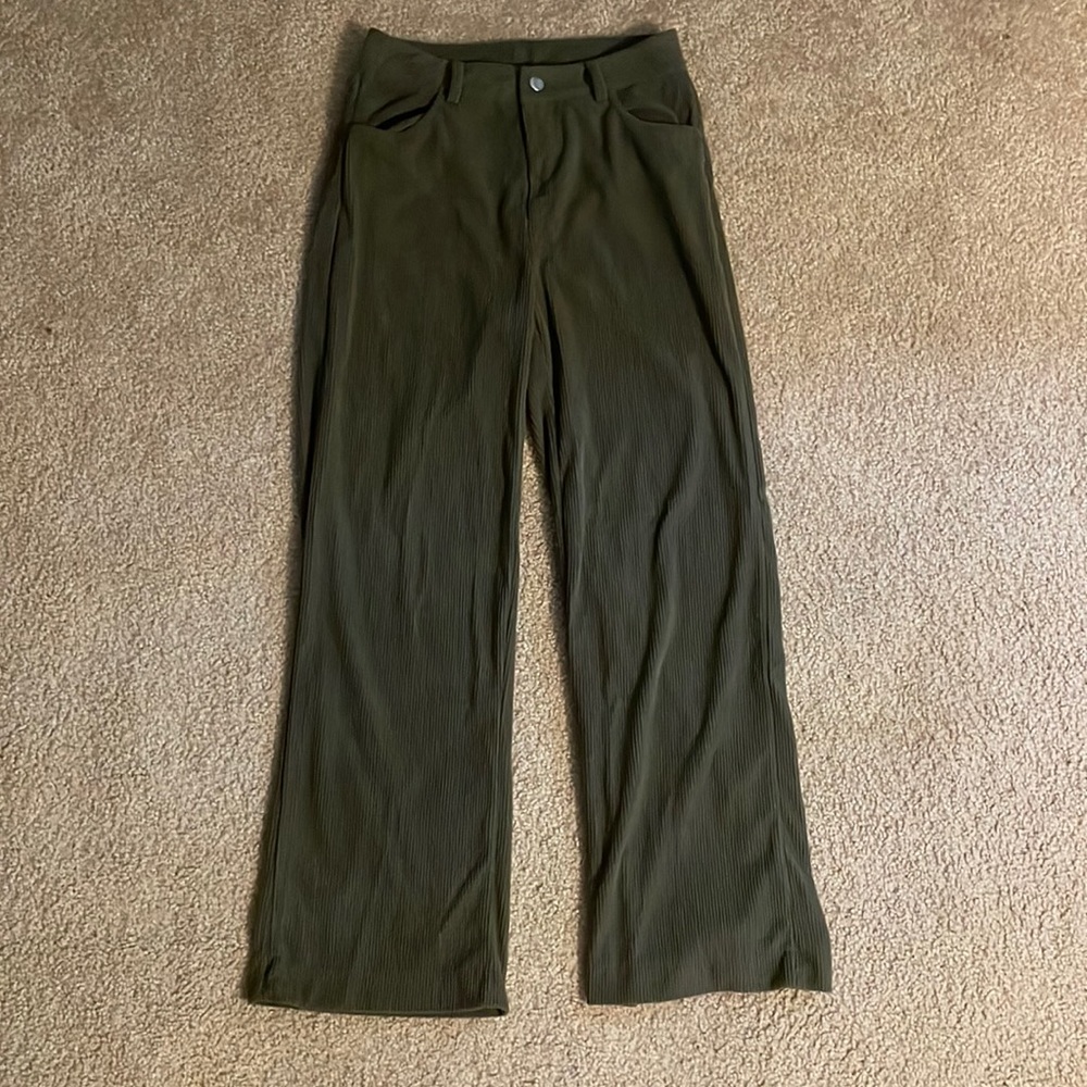 Dark green velvet pants/dress pants/casual